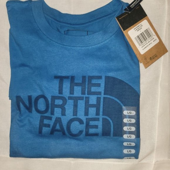 The North Face Women's Small Half Dome T Shirt Cotton Blue - Picture 2 of 5